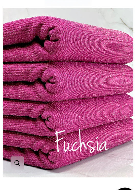 Fuchsia Urban Rib Lurex