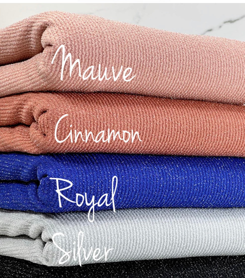 Cinnamon Urban Rib Lurex